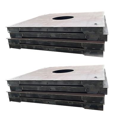 Escala de suelo electrónica industrial de 5000 kg de capacidad para pesaje y equilibrio precisos