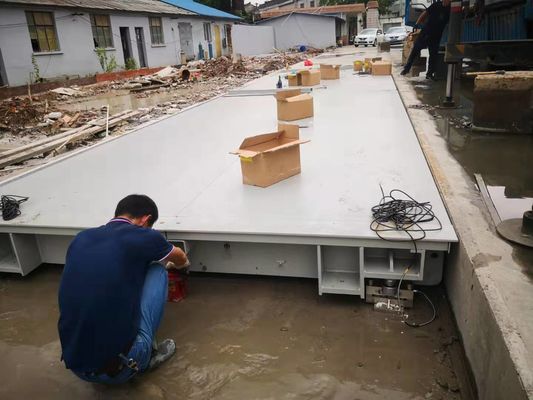 Puente de pesaje de pesas de camiones electrónicos digitales de gran capacidad de 50 toneladas para pesas pesadas