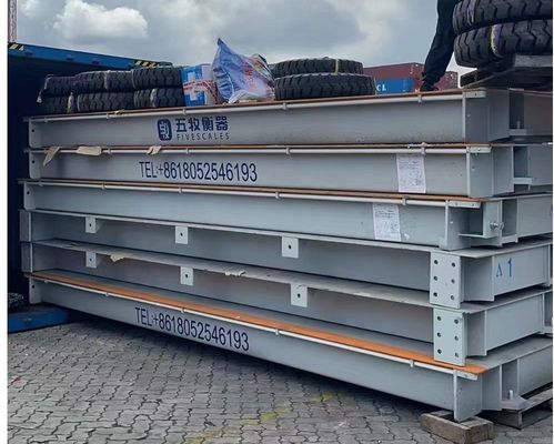 Balanza de camión industrial de puente de pesaje electrónico de 80 toneladas para un peso preciso