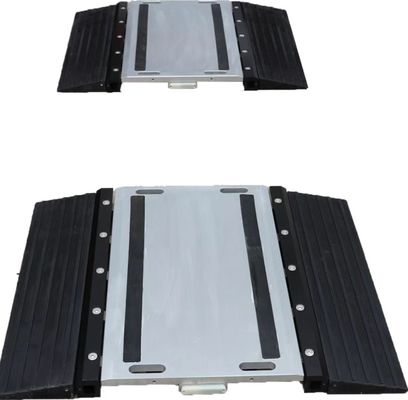 Escala de pesas de camión portátil de carretera con 2 almohadillas de eje y fuente de alimentación de 220v