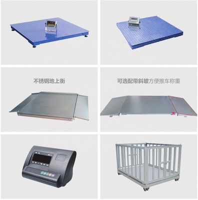 Plataforma digital industrial personalizada de 1,5*1,5 m de 1500 kg 3 toneladas de balanza de cerdo para el pesado de suelos de ganado