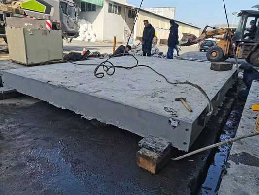 30 toneladas 300 toneladas en una plataforma de pesaje de hormigón de capacidad máxima para la pesaje automática de camiones