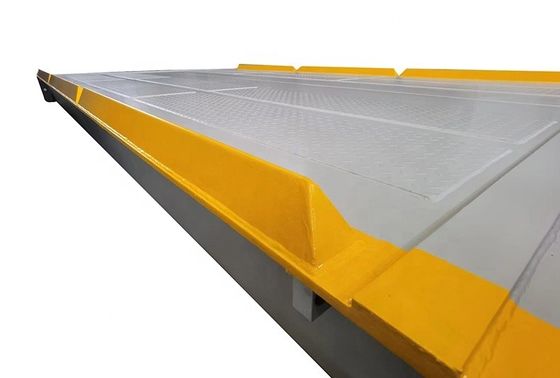 Puente de pesaje electrónico de camión de 80T 3*18m con anchura de plataforma de 3 metros 4 metros