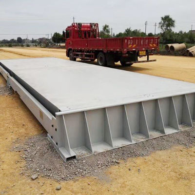 Puente de pesas de camión de 80 toneladas de capacidad con una longitud de 16 m y puente de pesas de carretera móvil