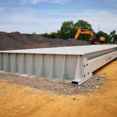 Puente de pesas de camión de 80 toneladas de capacidad con una longitud de 16 m y puente de pesas de carretera móvil