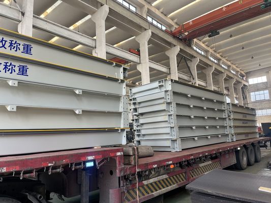 110/220v Acero suave o acero inoxidable 100 toneladas Escala de peso del camión Escala de peso del puente