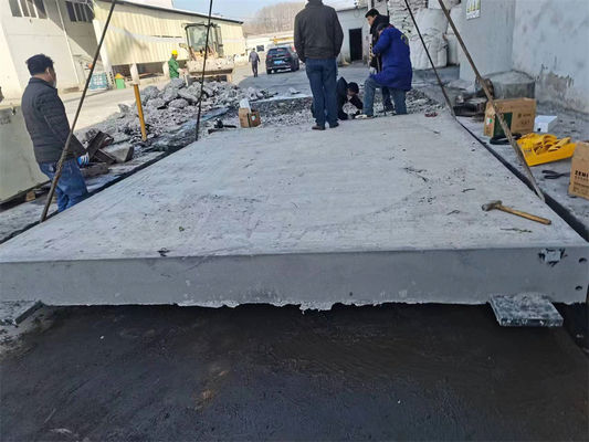 IP68 Nivel de 100 toneladas Balanza electrónica para camiones de pisos de hormigón industrial para fábricas