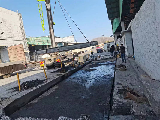 Escala de camión de pesaje de concreto galvanizado electrónico de 120 toneladas con soporte personalizado